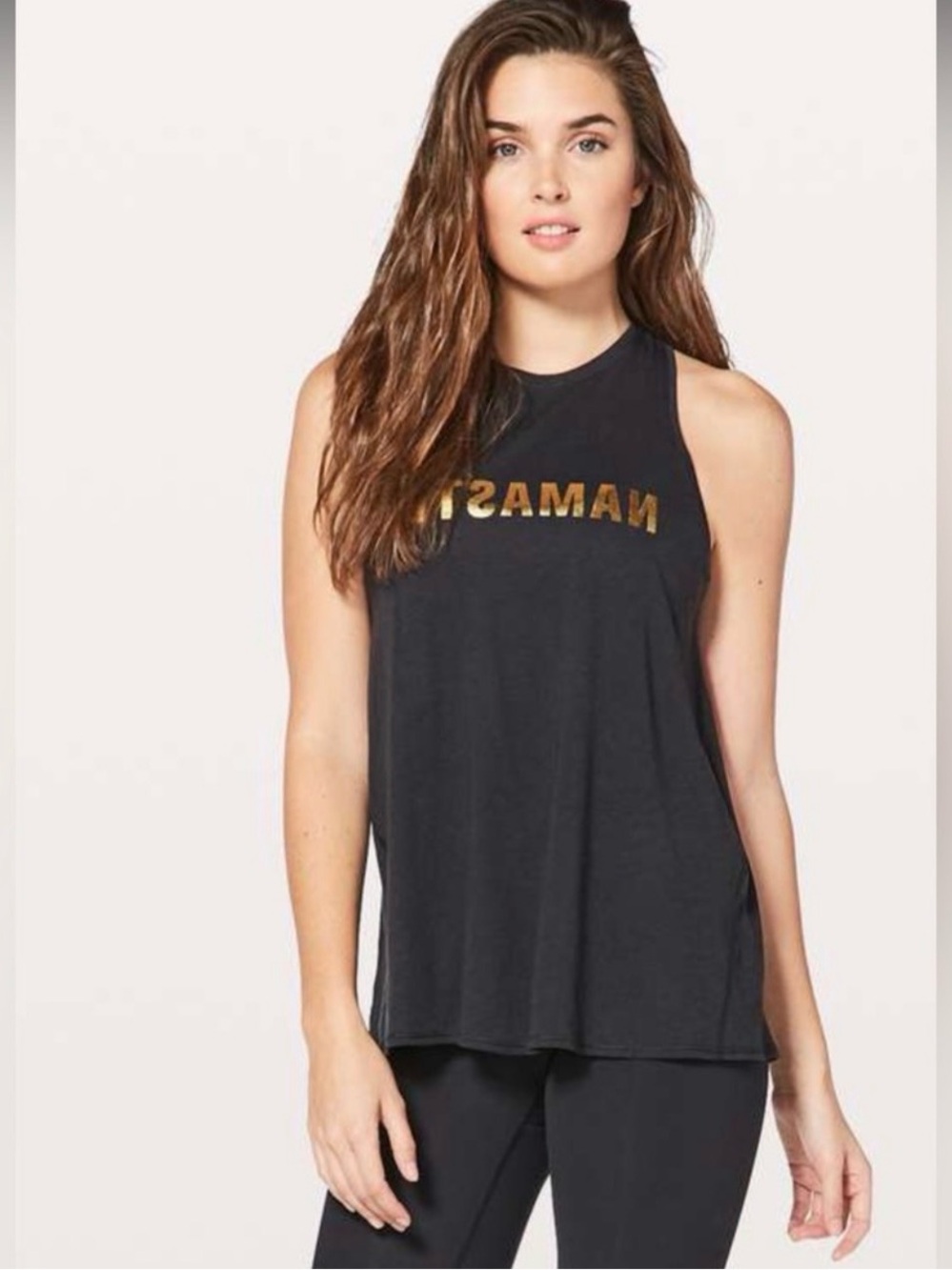 Lululemon All Tied Up Tank *expression (NAMASTE)
